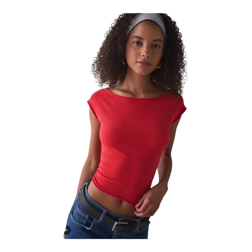 Urban Outfitters Out from Under Shirt Women Red XS NWT
